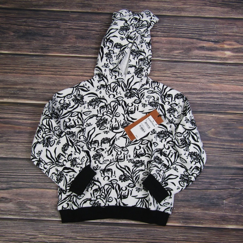 Cristina Martinez NEW NWT Kids Size 6 Black White Hoodie Sweater‎